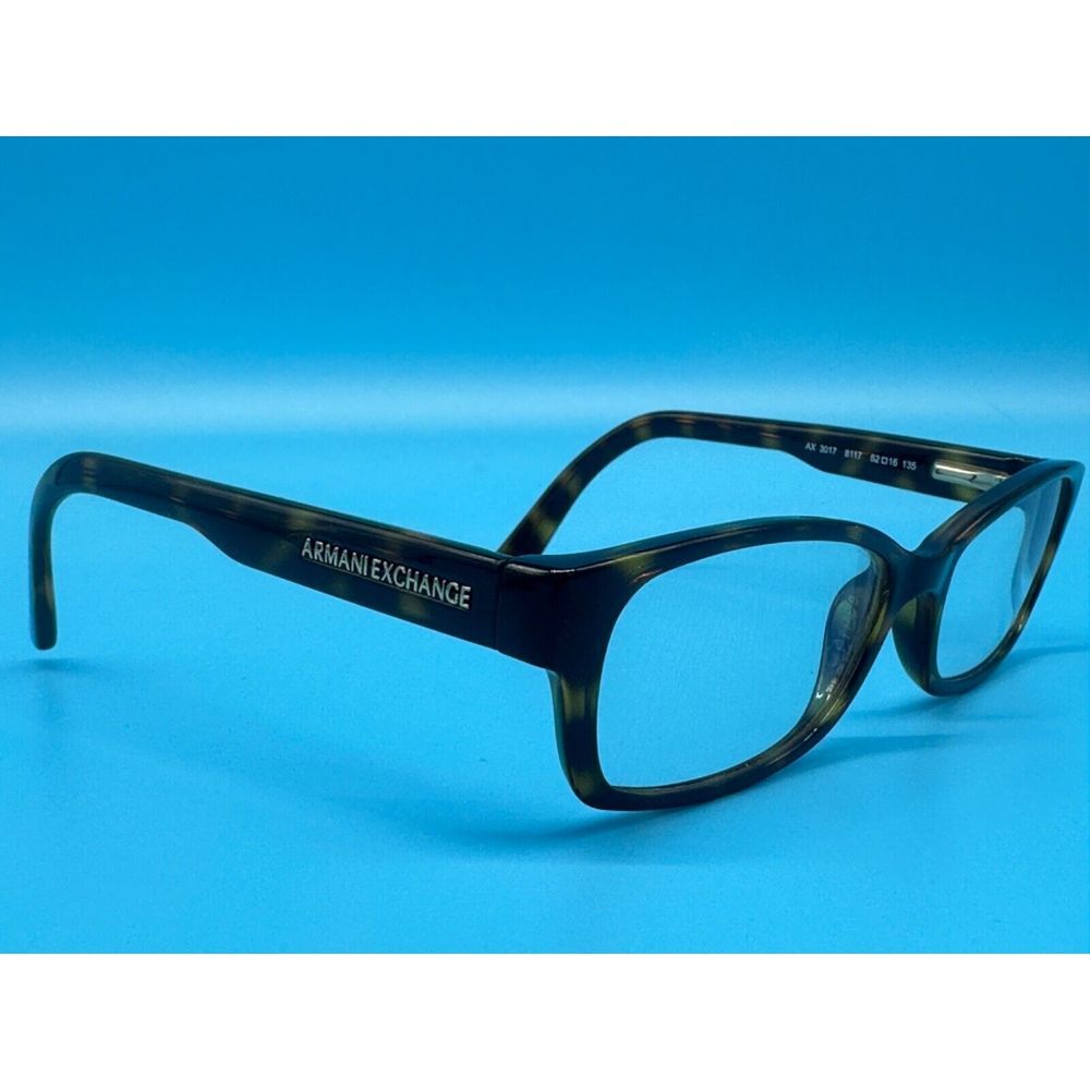 Armani Exchange AX3017 8117 Brown Tortoise Eyeglasses 52-16-135‎ - Frames Only